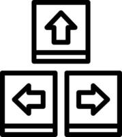 Keyboard navigation Line Icon vector