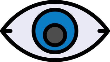 View Line Filled Icon vector
