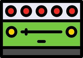 Notification Bar Line Filled Icon vector