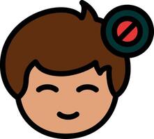 Busy status indicator Line Filled Icon vector