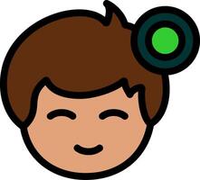 Online status indicator Line Filled Icon vector
