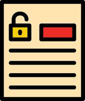 Accessible forms Line Filled Icon vector