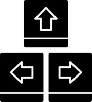 Keyboard navigation Glyph Icon vector