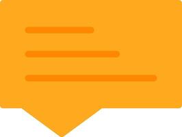 Speech Bubble Flat Icon vector
