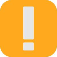 Exclamation Mark Flat Icon vector