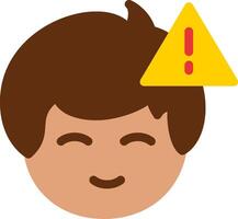 Error or warning symbol Flat Icon vector