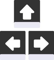 Keyboard navigation Flat Icon vector