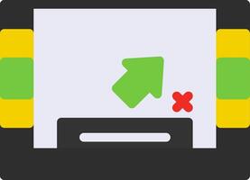 Closed captioning Flat Icon vector
