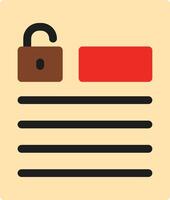 Accessible forms Flat Icon vector