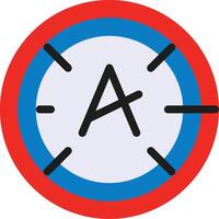 Dyslexia friendly Flat Icon vector