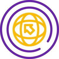Sign Up Line Two Color Icon vector