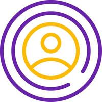 My Account Line Two Color Icon vector