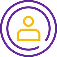 About Line Two Color Icon vector