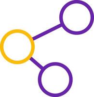 Share Line Two Color Icon vector