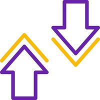 Collapse Line Two Color Icon vector