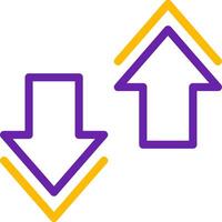 Expand Line Two Color Icon vector