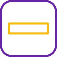 Stop Line Two Color Icon vector