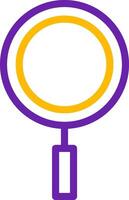 Search Line Two Color Icon vector