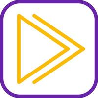 Forward Line Two Color Icon vector