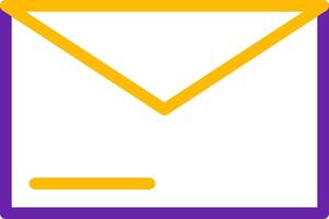 Envelope Line Two Color Icon vector