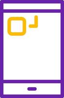 Notification Light Line Two Color Icon vector