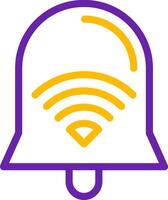 Wi-Fi Signal Line Two Color Icon vector