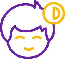Offline status indicator Line Two Color Icon vector