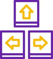 Keyboard navigation Line Two Color Icon vector