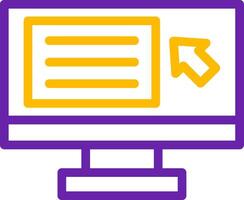 Screen reader Line Two Color Icon vector