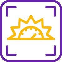 Focus indicator Line Two Color Icon vector