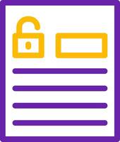 Accessible forms Line Two Color Icon vector