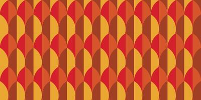 Autumn geometric pattern background vector