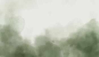 Abstract horizontal watercolor background. green white hand drawn texture. Brush stroked painting in pastel color vector