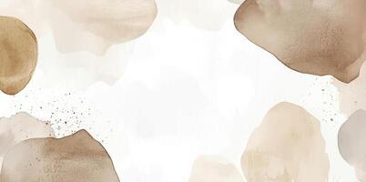 Abstract horizontal watercolor background. Brush stroked painting pastel warm color watercolour. Hand drawn texture vector