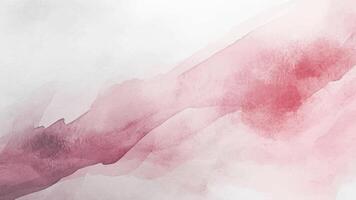 Abstract horizontal pink red watercolor background. Hand drawn texture. pastel color illustration vector