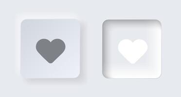 Neumorphic button for interface application or web design. Simple elegant neumorphism trendy designs element UI components isolated on white background. vector