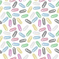 paper clips seamless pattern background. paper clips pattern background. Paper clips illustration background. vector