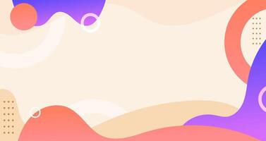 Abstract liquid fluid trendy gradient soft color background corporate business. Dynamic style banner design with gradient shapes for poster banners, cards, print, business flyer, brochure, website. vector