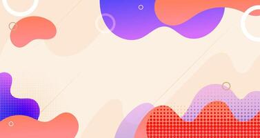 Abstract liquid fluid trendy gradient soft color background corporate business. Dynamic style banner design with gradient shapes for poster banners, cards, print, business flyer, brochure, website. vector