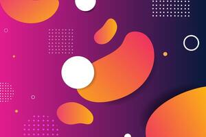 Abstract background with circles and shapes vector