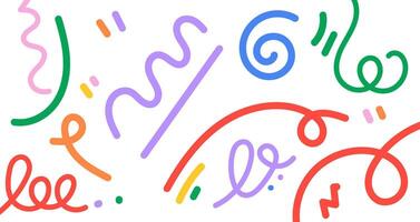 A colorful drawing of a bunch of letters and numbers vector