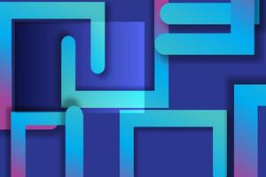 Abstract geometric shapes on a blue background vector