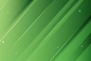 Green abstract background with stars and lines vector