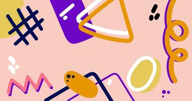 A colorful abstract background with various shapes and shapes vector