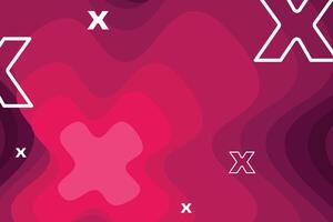 A pink background with a bunch of x's vector