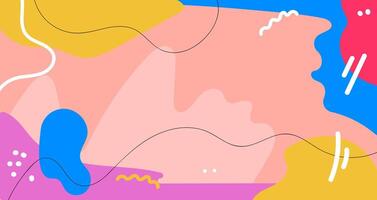 A colorful abstract background with lines and shapes vector