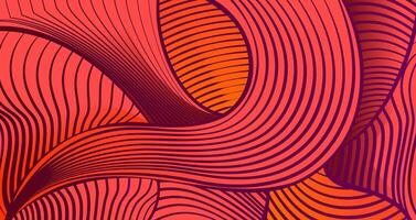 Abstract background with wavy lines vector