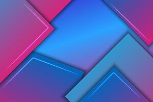Abstract background with blue and pink triangles vector