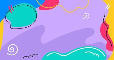 A colorful abstract background with a wave and a circle vector