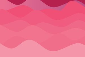 A pink background with waves and a pink sky vector
